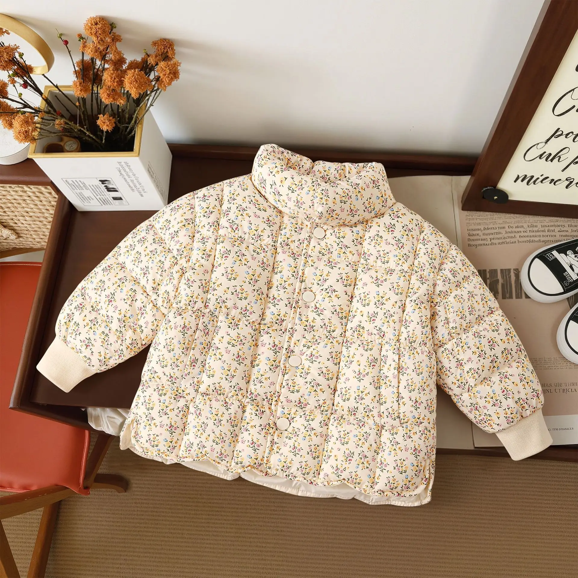 Chaqueta de plumón de invierno para niños, abrigo acolchado cálido - imagen 2