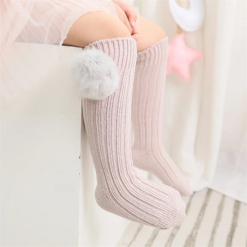 Lawadka calcetines hasta la rodilla para niña con forro de algodón