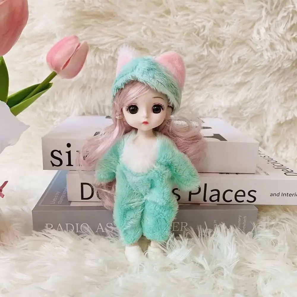 Muñeca BJD articulada con ropa de felpa para niños, juego completo - imagen 5