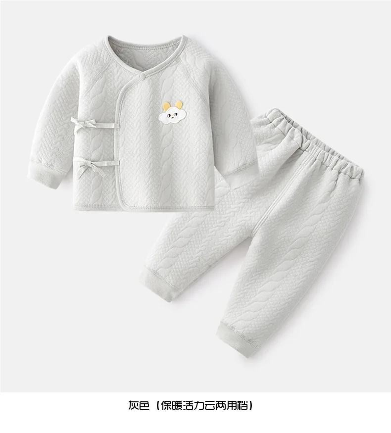 Conjunto recién nacido de algodón: top y pantalón con dibujo - imagen 5