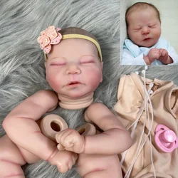 Muñeco bebé realista de vinilo sin montar, cuerpo textil