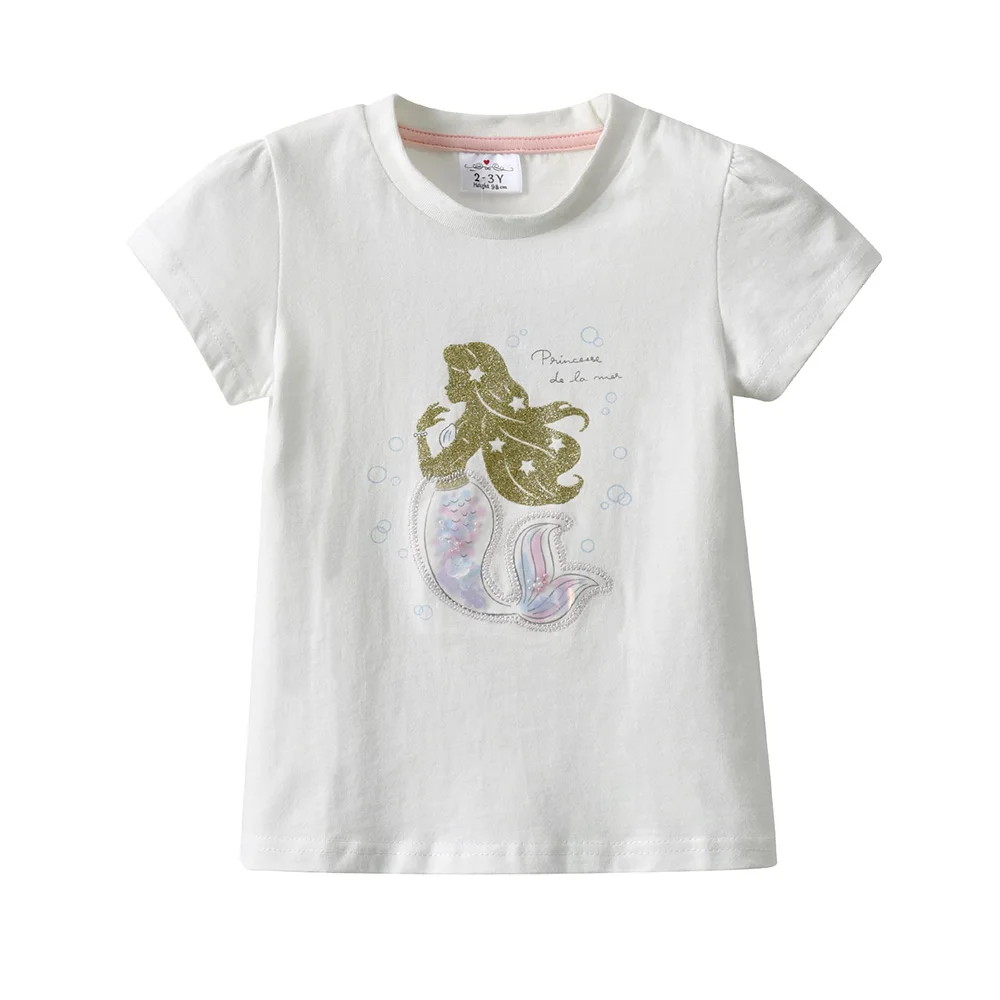 Estampados de dibujos animados en camiseta infantil