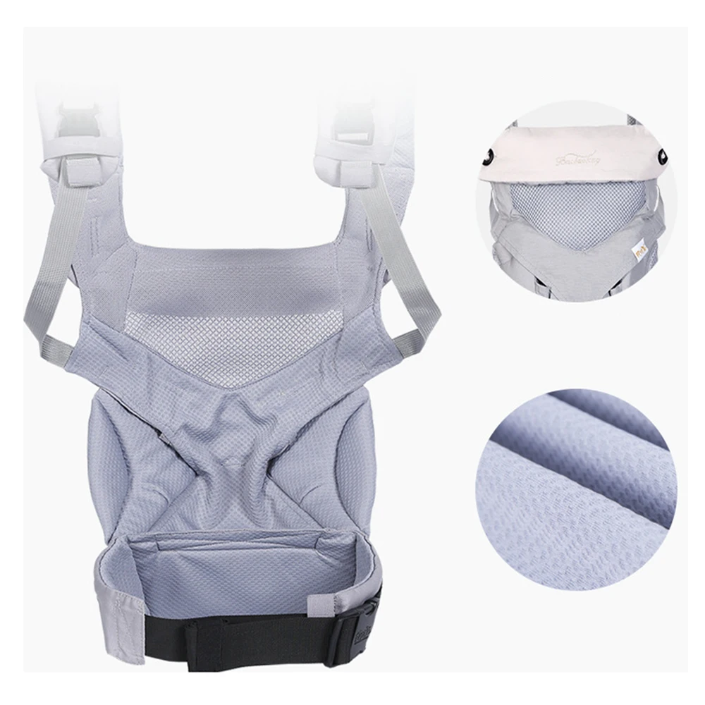 Portabebés transpirable ergonómico tipo mochila para recién nacido