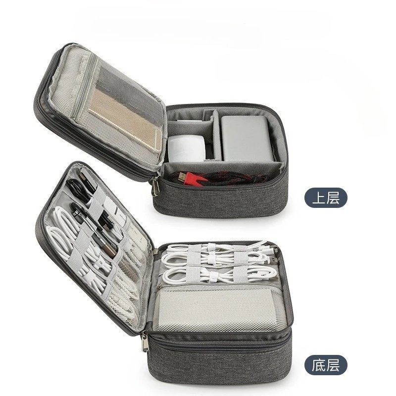Bolsa organizadora de cables impermeable USB portátil para viajes - imagen 2