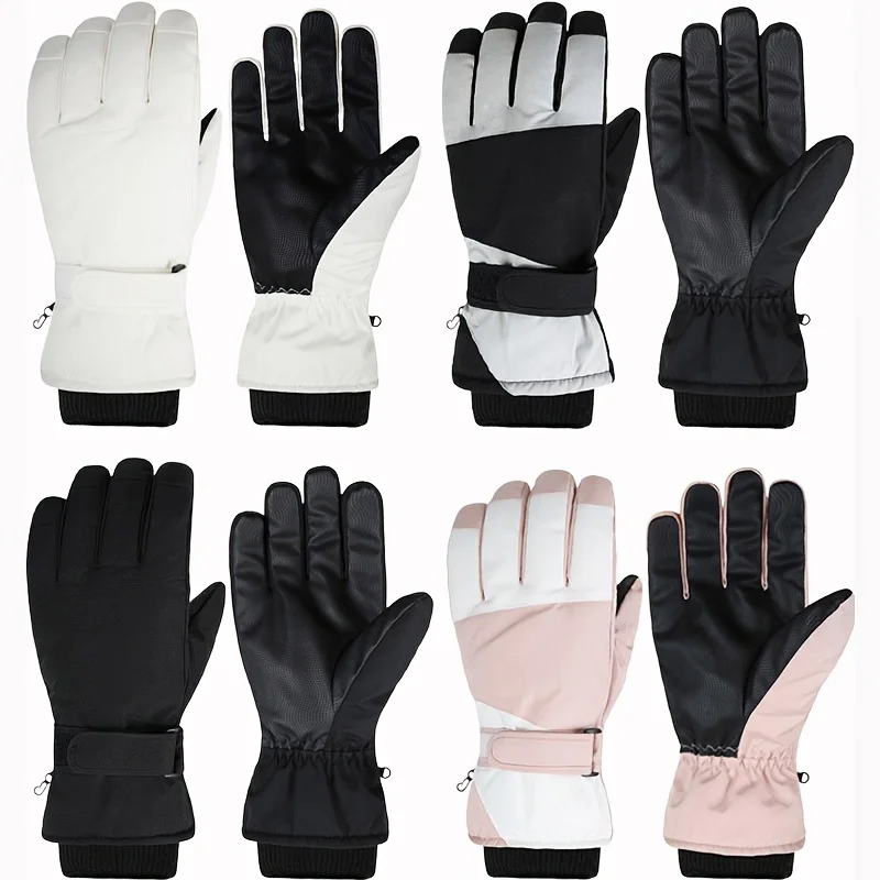 Guantes de esquí impermeables con pantalla táctil, cortaviento - imagen 3