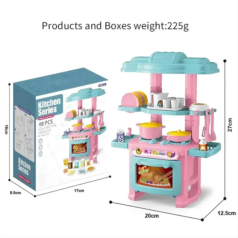 Juego de cocina manualidades con vajilla de juguete para niños - imagen 3