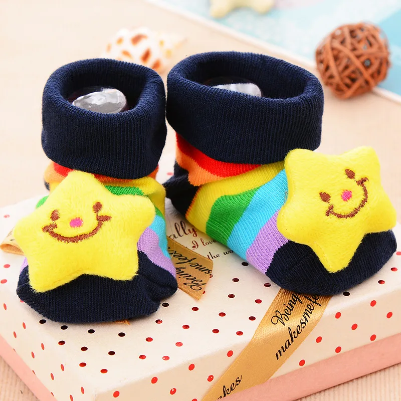 Calcetines antideslizantes de algodón para bebés primeros pasos - imagen 5