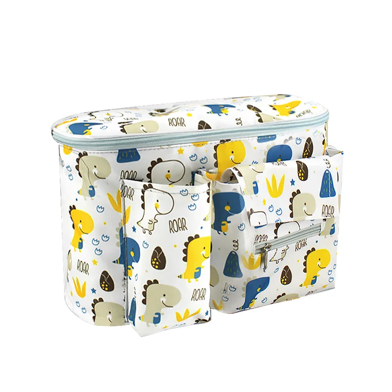 Bolsa organizadora de cochecito colgante con bolsillos para pañales - imagen 5