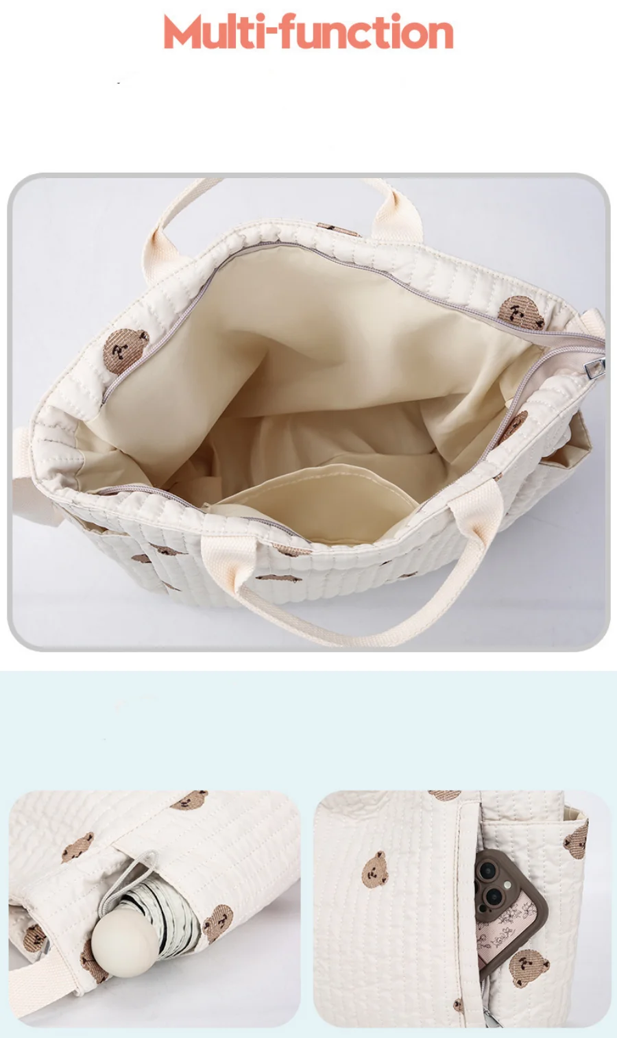 Diseño bordado para llevar con comodidad