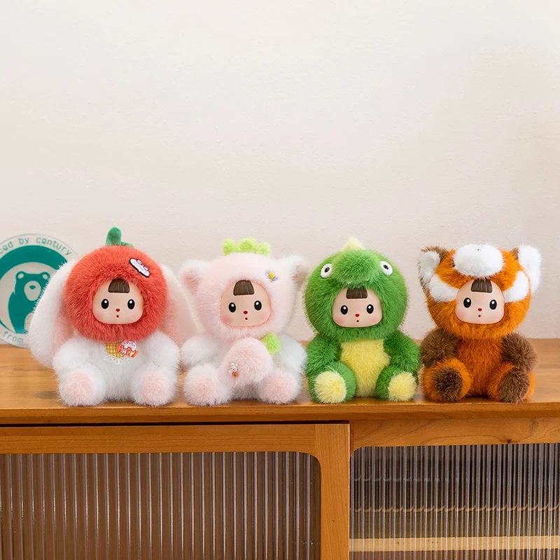 Peluche de dinosaurio y conejo de vinilo suave de dibujos animados - imagen 5