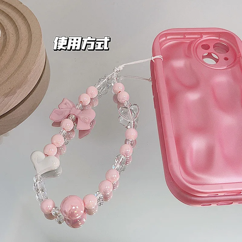 Correa de cristal para teléfono móvil – Accesorio kawaii para mochila escolar - imagen 5