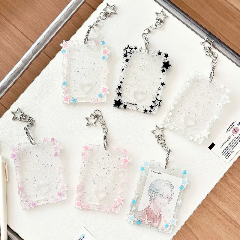 Funda acrílica para tarjetas con estrellas brillantes y protector - imagen 4