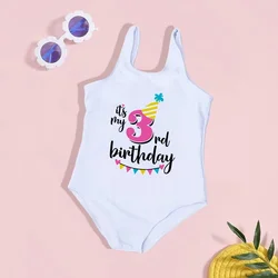 Bañador niña una pieza princesa para fiesta en piscina