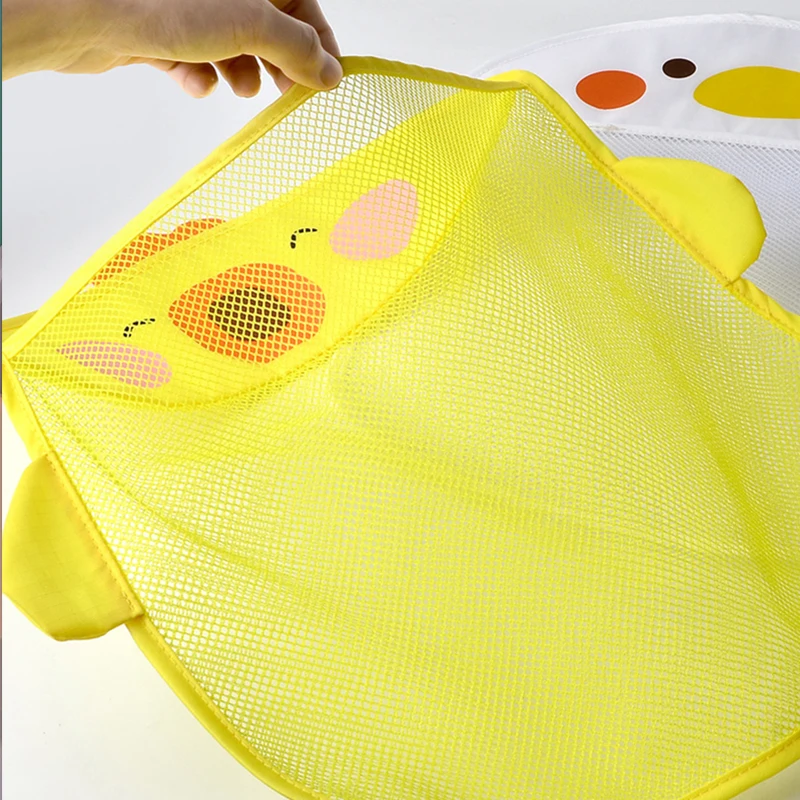 QWZ Bolsa de malla para juguetes de baño con ventosa - pato animado - imagen 5