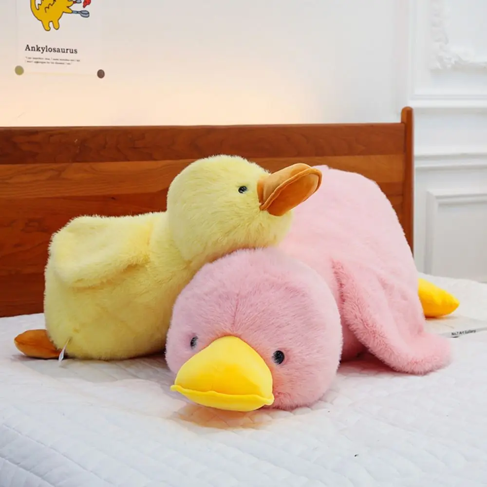Peluche de pato de pelo largo algodón, suave y abrazable - imagen 2
