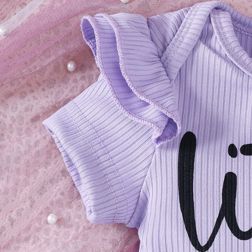 Conjunto de verano para niña recién nacida: mono y pantalón - imagen 2
