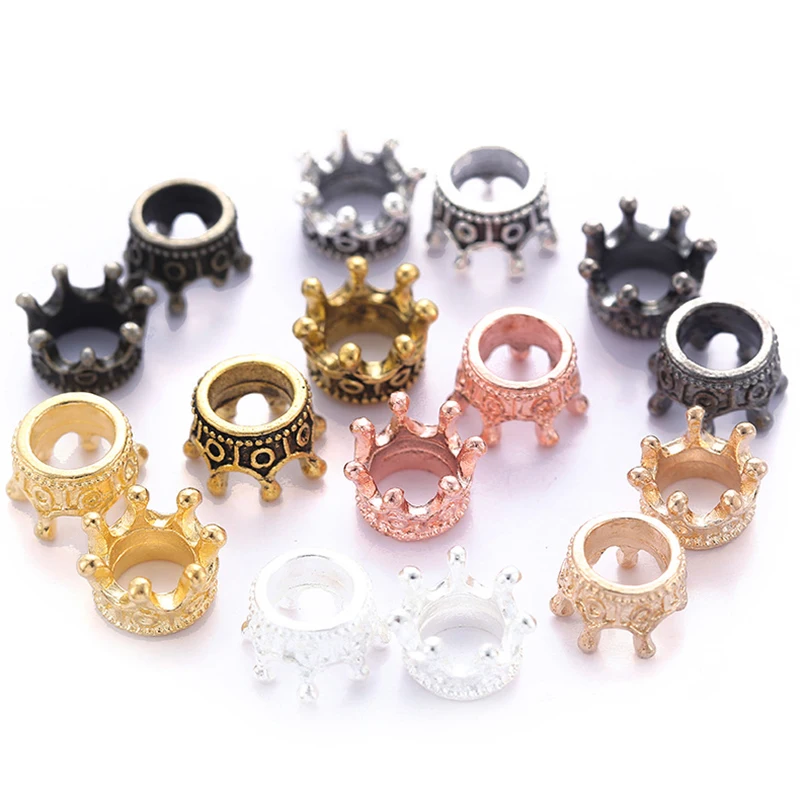 Cuentas decorativas de metal para joyería – Oro y Plata - imagen 2