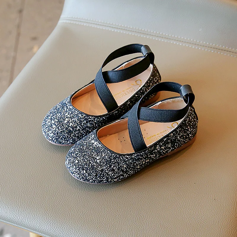Zapatos Mary Jane de cuero y purpurina para niña - imagen 3