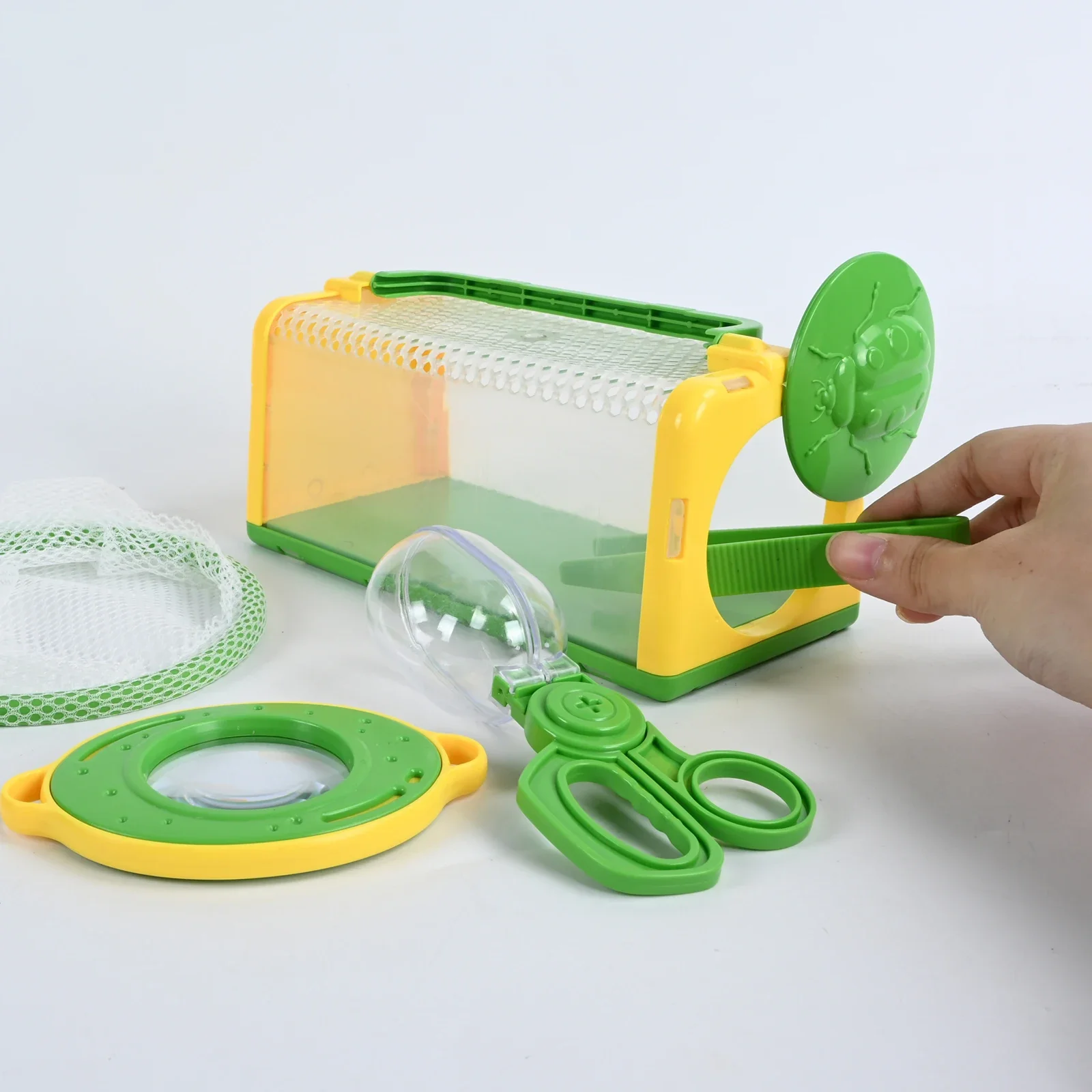Caja de observación de insectos con red y lupa para niños - imagen 3