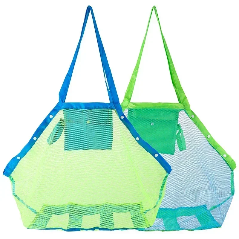 Bolsa de playa malla portátil para juguetes y baño infantil