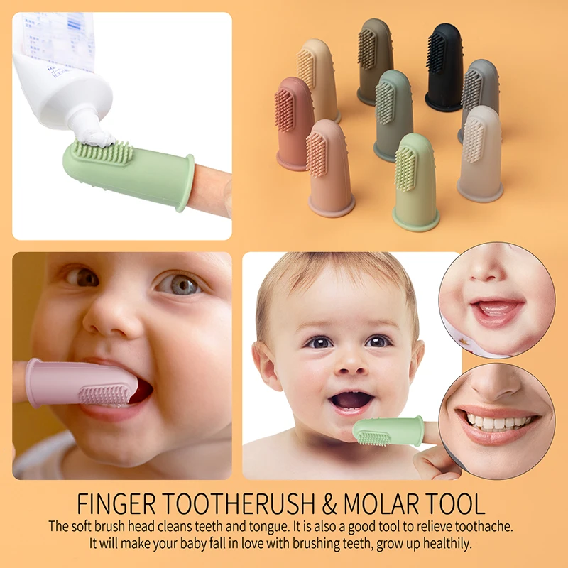 Cepillo dental de silicona suave para bebé – Masajeador gingival - imagen 3