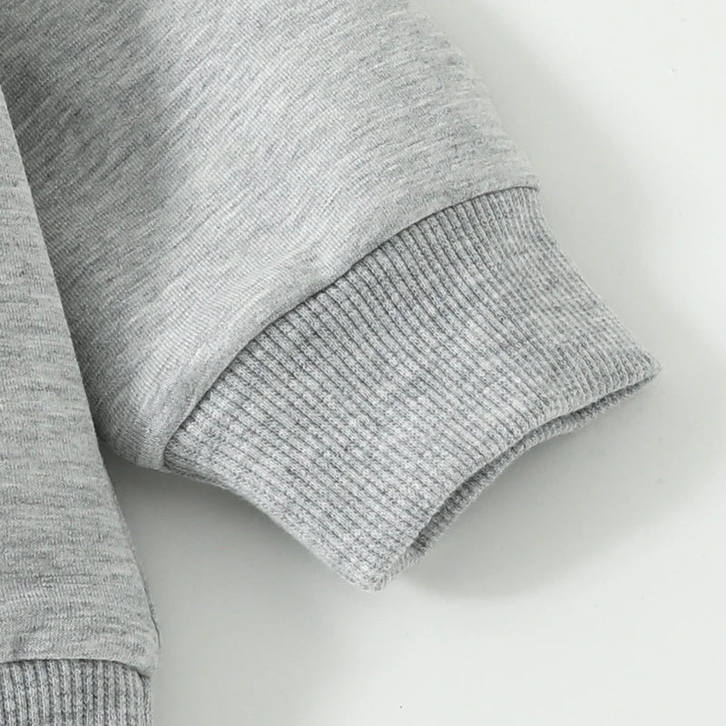 Sudadera infantil de entretiempo cuello redondo con estampado de trébol - imagen 3