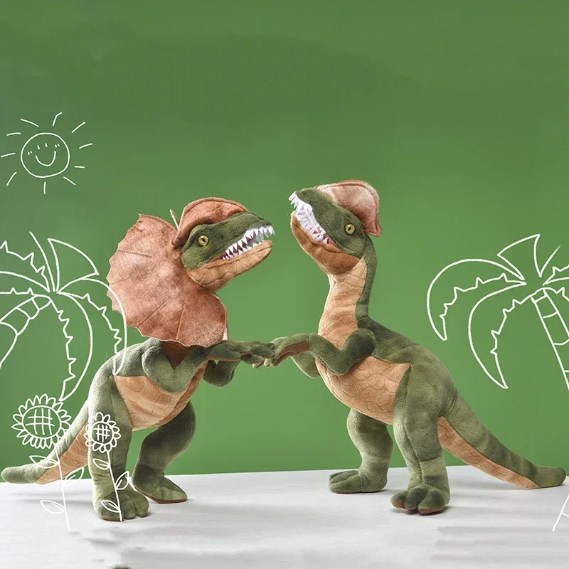 Peluche dinosaurio Dilophosaurus de Kawii, lagarto crestado - imagen 4