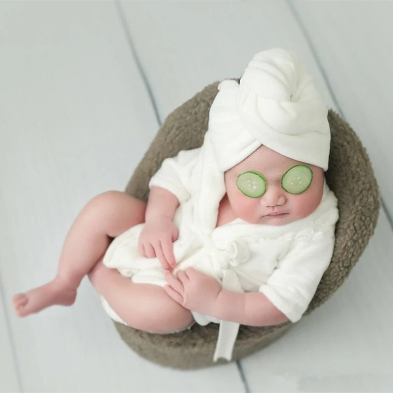 Albornoz de algodón con capucha para bebé – Suave y absorbente - imagen 2