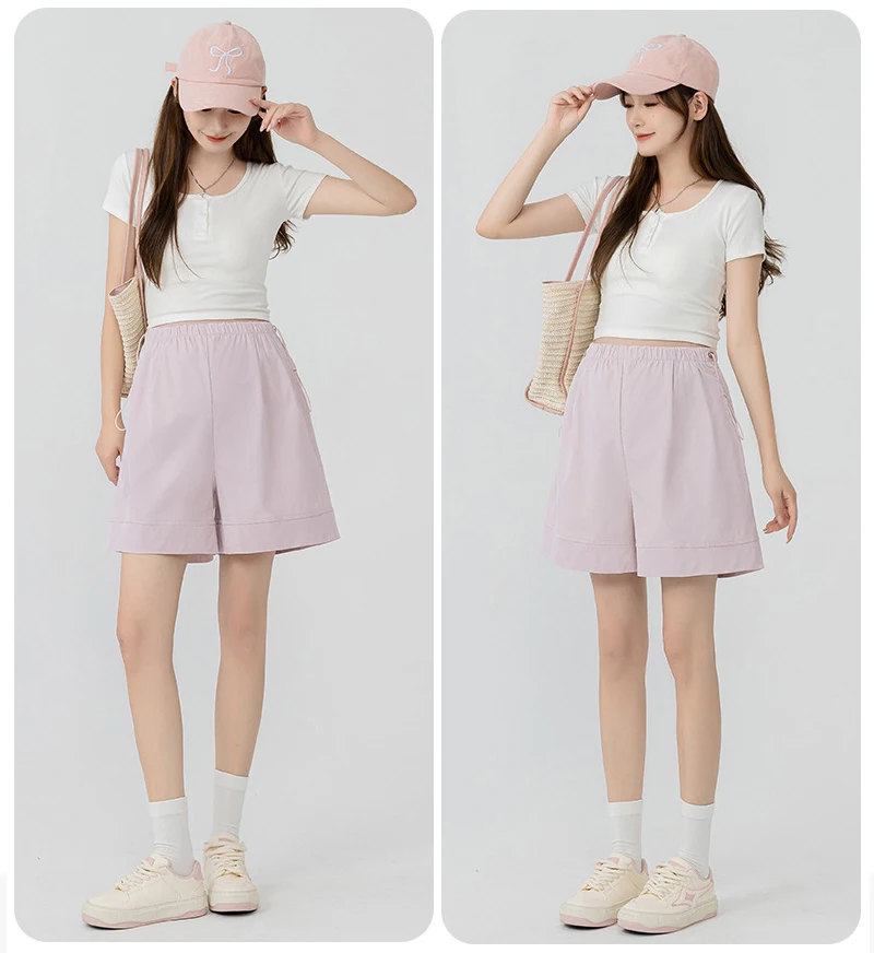 Pantalón corto de maternidad, estilo casual