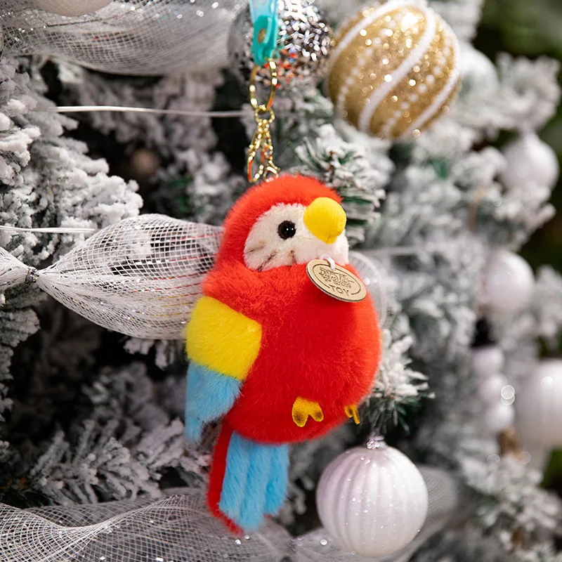 Llavero de peluche tipo tucán en felpa