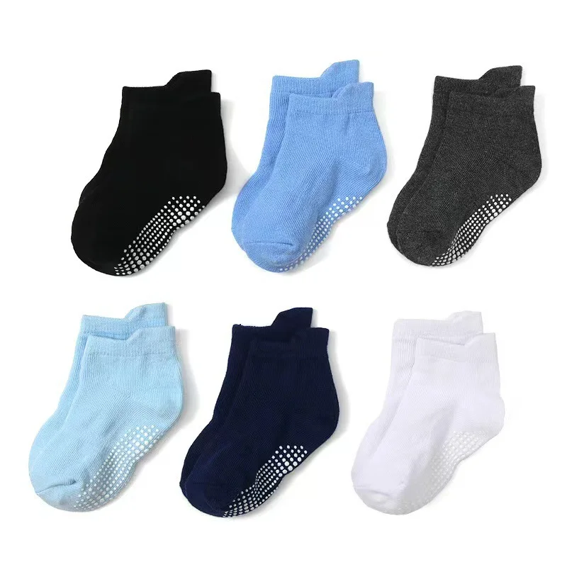 Calcetines antideslizantes de tobillo para bebés aprender a caminar