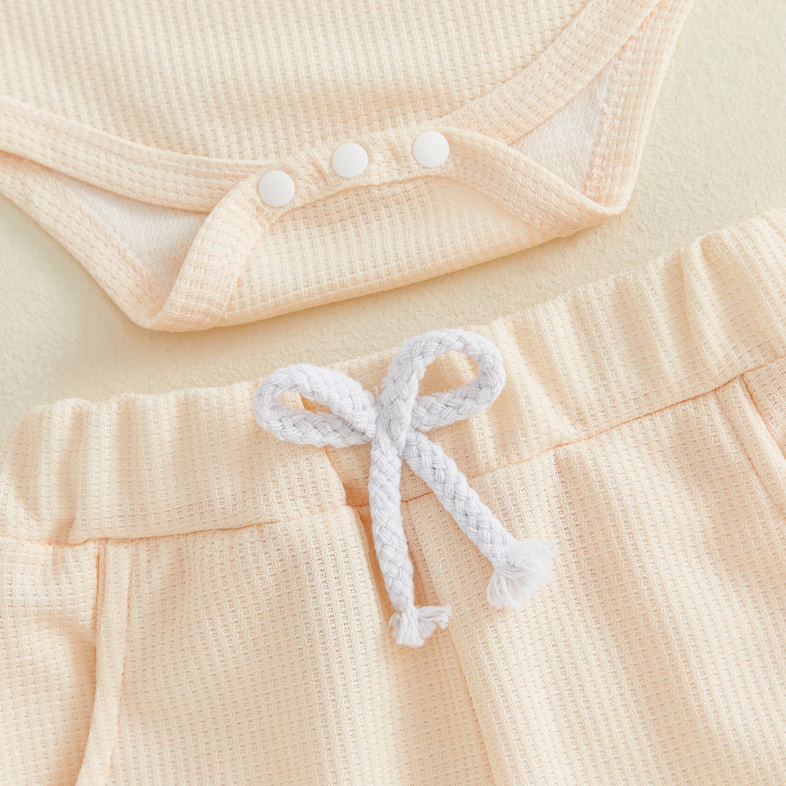 Conjunto de verano para niña con mono y letras bordadas
