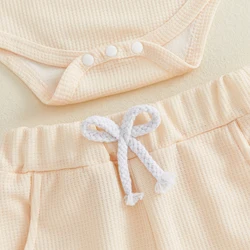 Conjunto de verano para niña con mono y letras bordadas