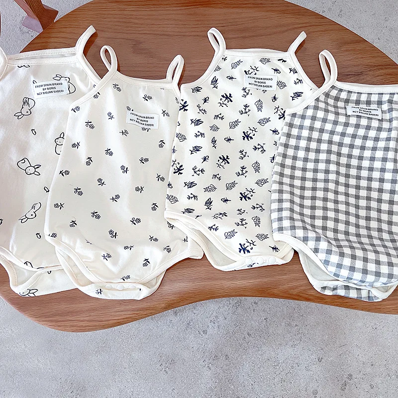 Peto triangular sin mangas de verano para bebé en escalada unisex - imagen 4