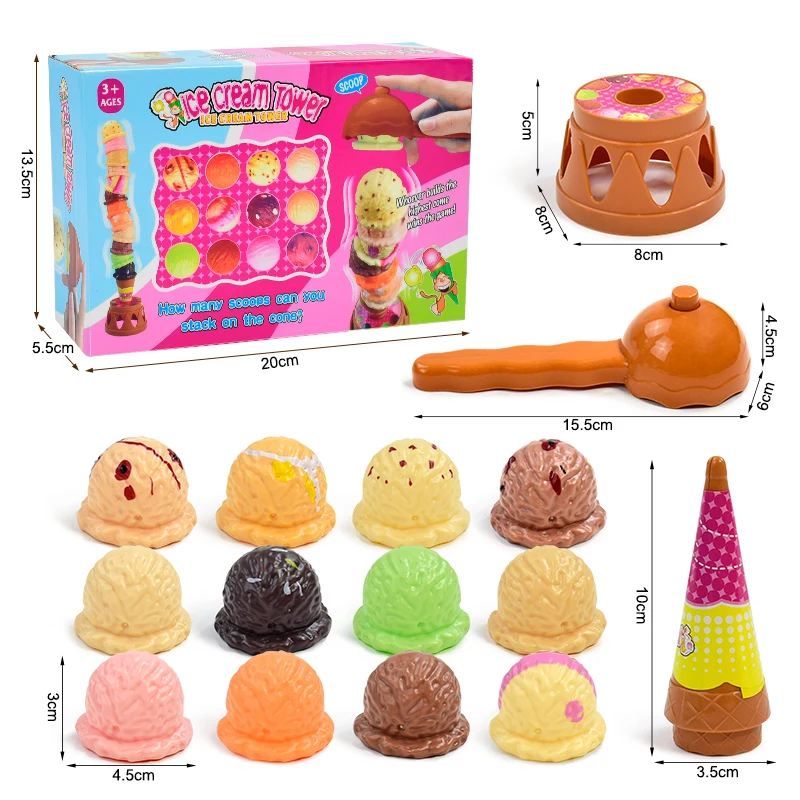Juego de apilamiento de helados para niños – juguete educativo - imagen 2