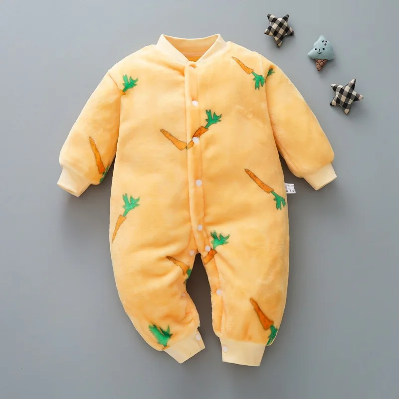 Pijama bebé de una pieza grueso para recién nacidos otoño-invierno - imagen 2