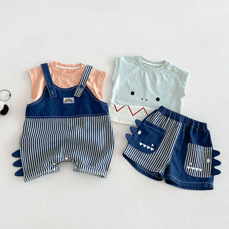 MILANCEL Camiseta sin mangas de dinosaurios para niña verano - imagen 5