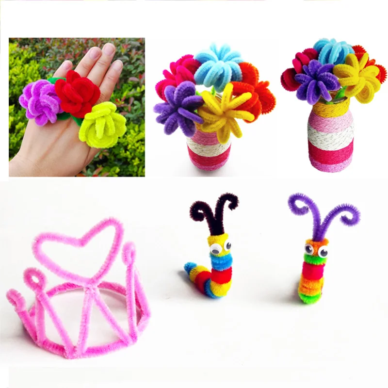 Barras giratorias de chenilla esponjosa para artesanía infantil - imagen 2