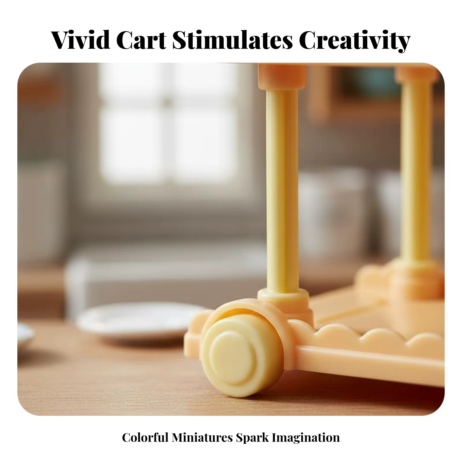 Carrito de comida miniatura realista para muñecas - imagen 2