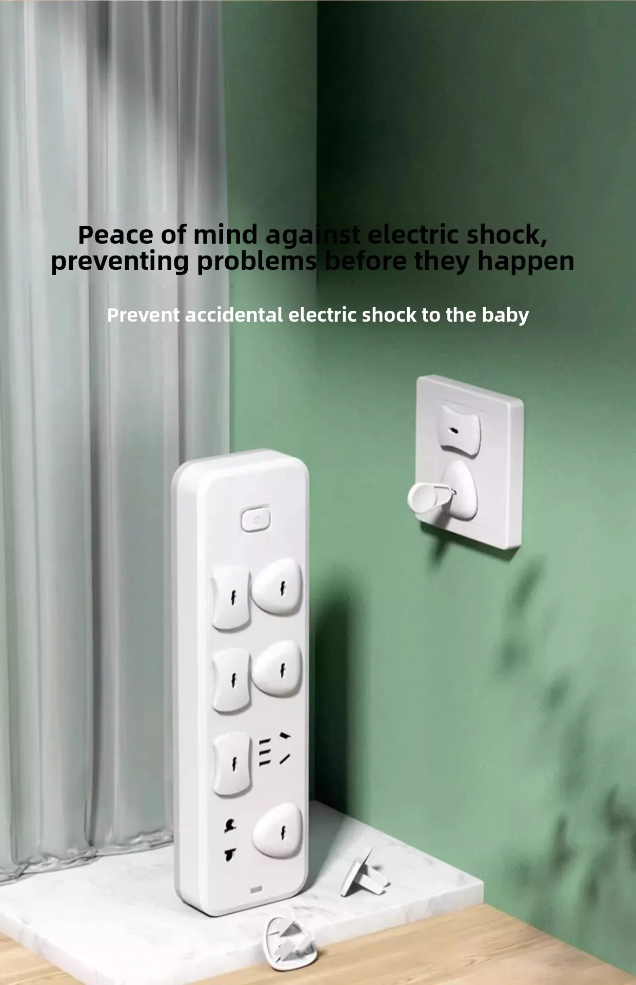Protector para toma de corriente y zonas accesibles