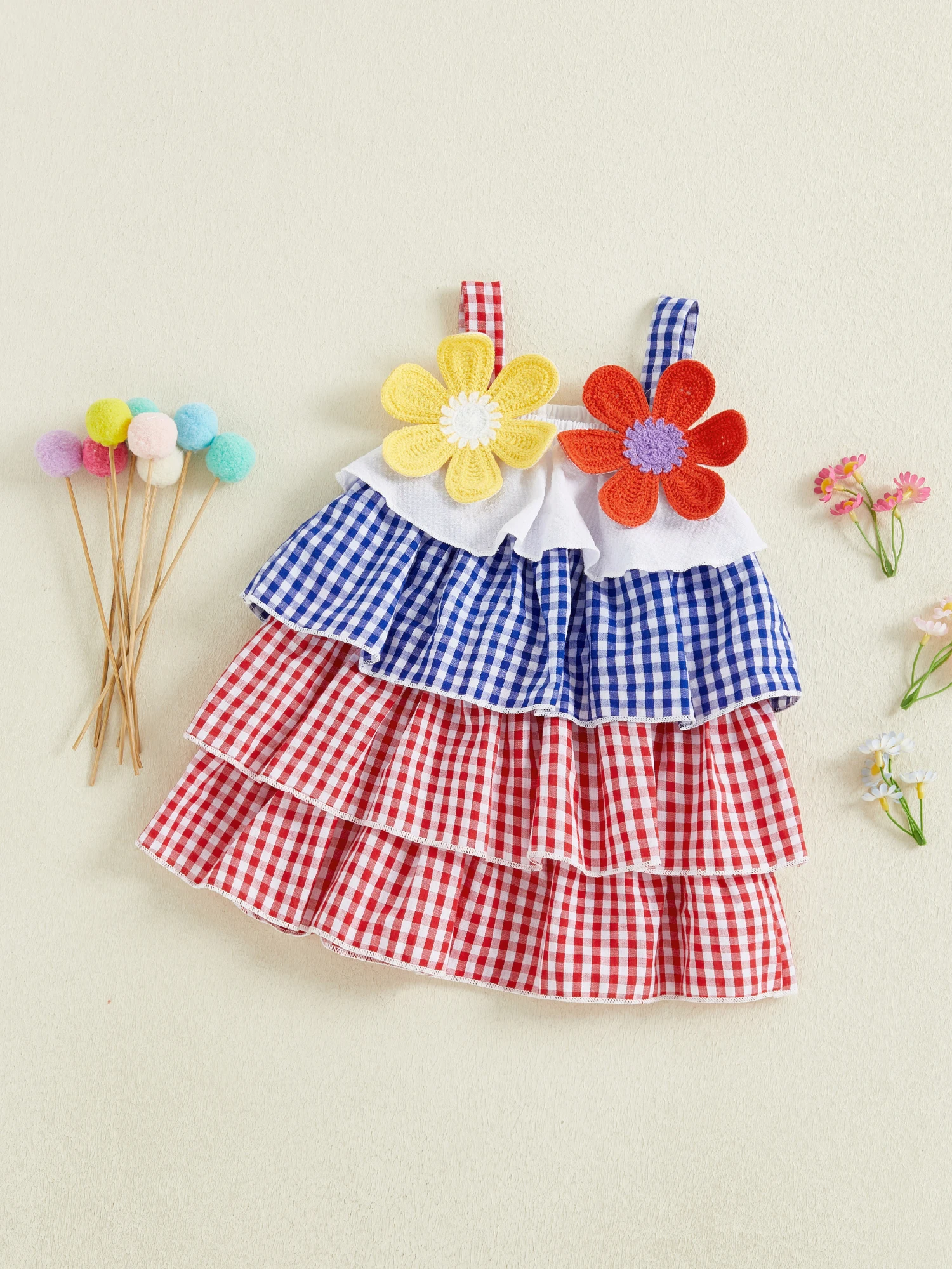 Vestido infantil visto de frente