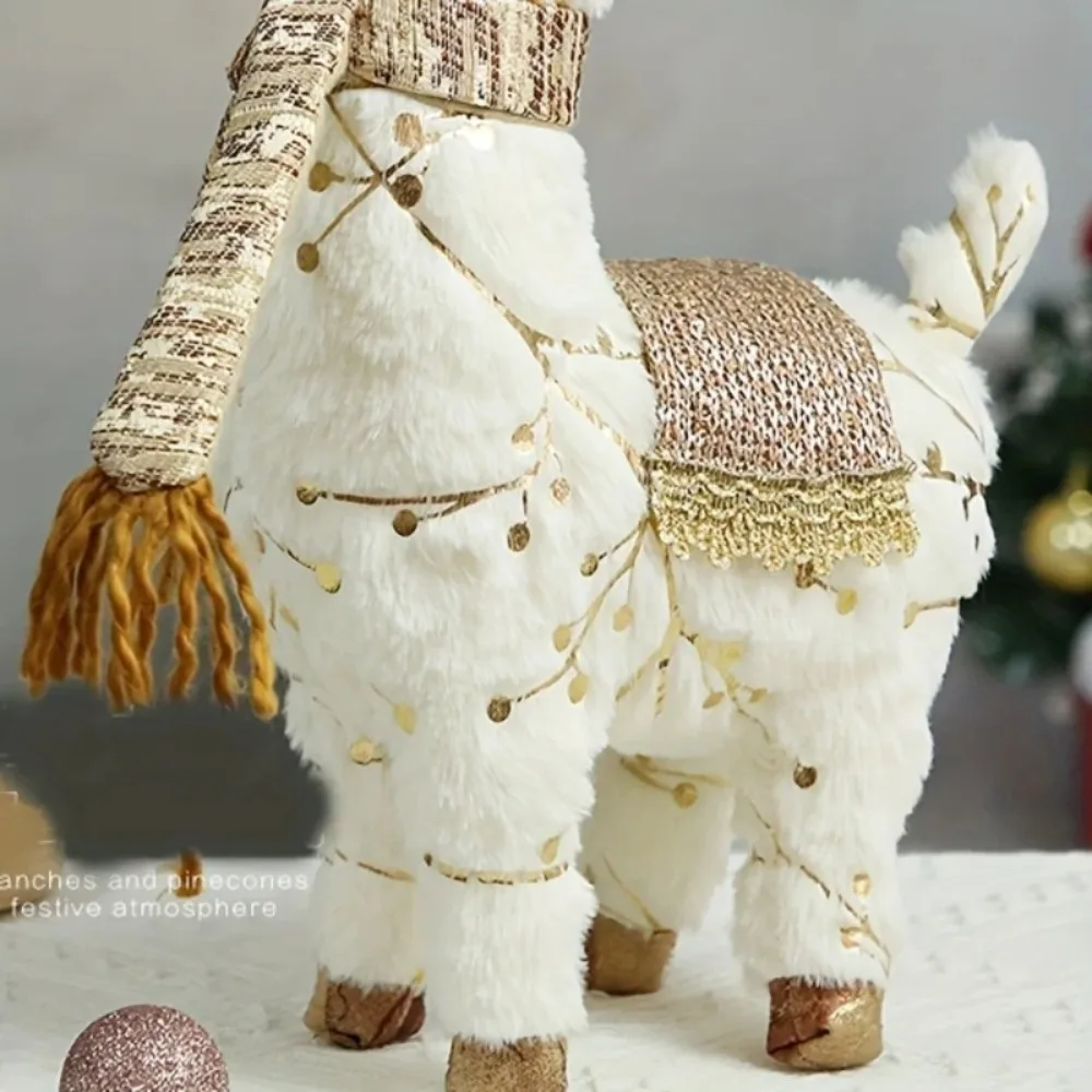 Peluche de llama artesanal para decoración del hogar - imagen 3