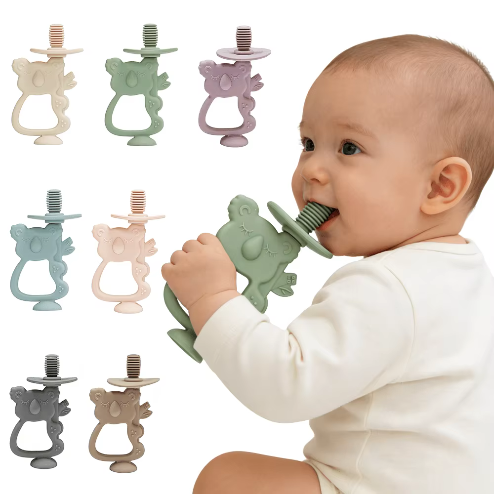 Cepillo de dientes silicona para bebé Koala dibujos animados