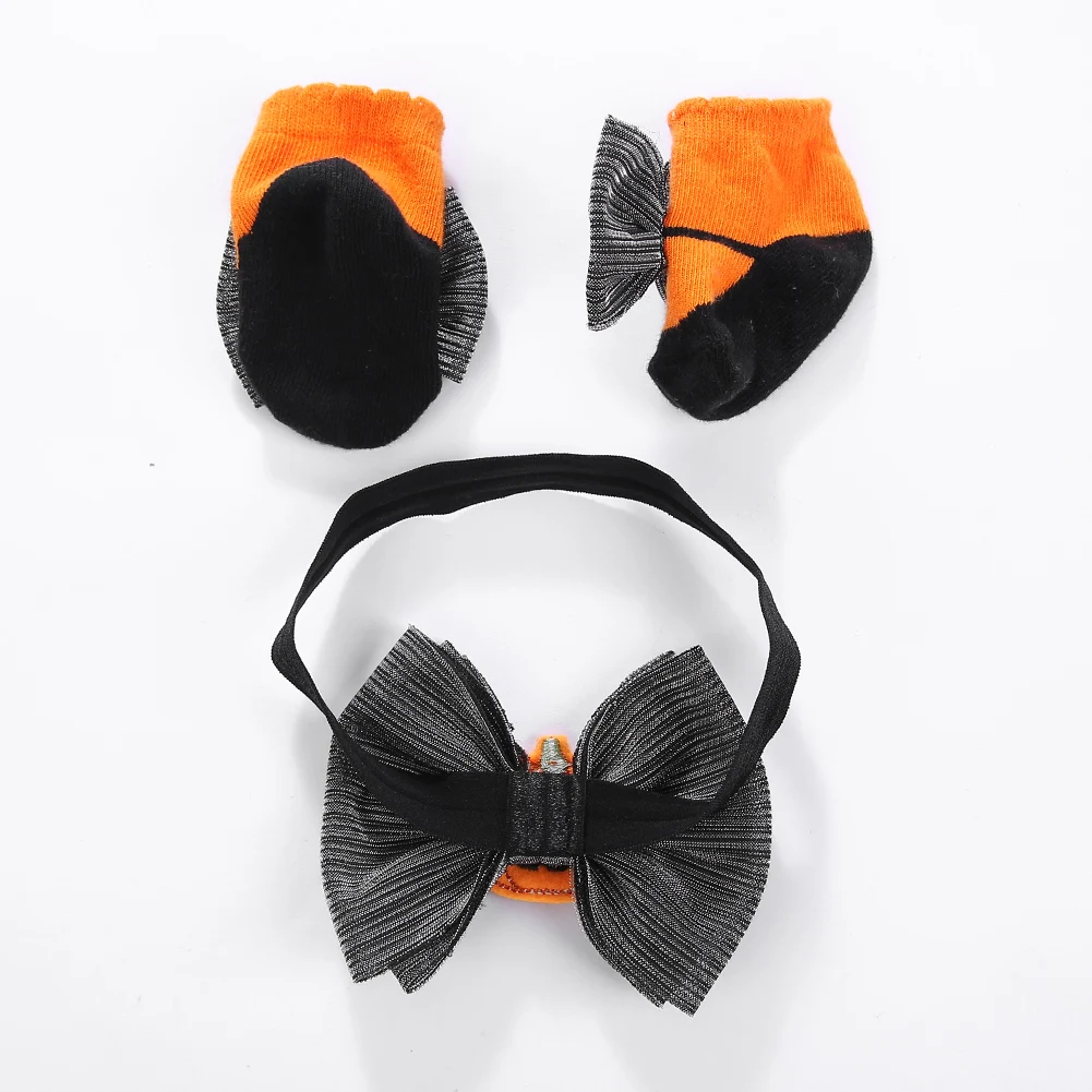 Calcetines antideslizantes para niña de Halloween con lazo elástico - imagen 5