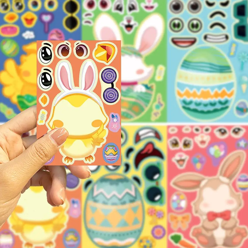 Pegatinas de Pascua reutilizables vinilo impermeable para niños - imagen 3