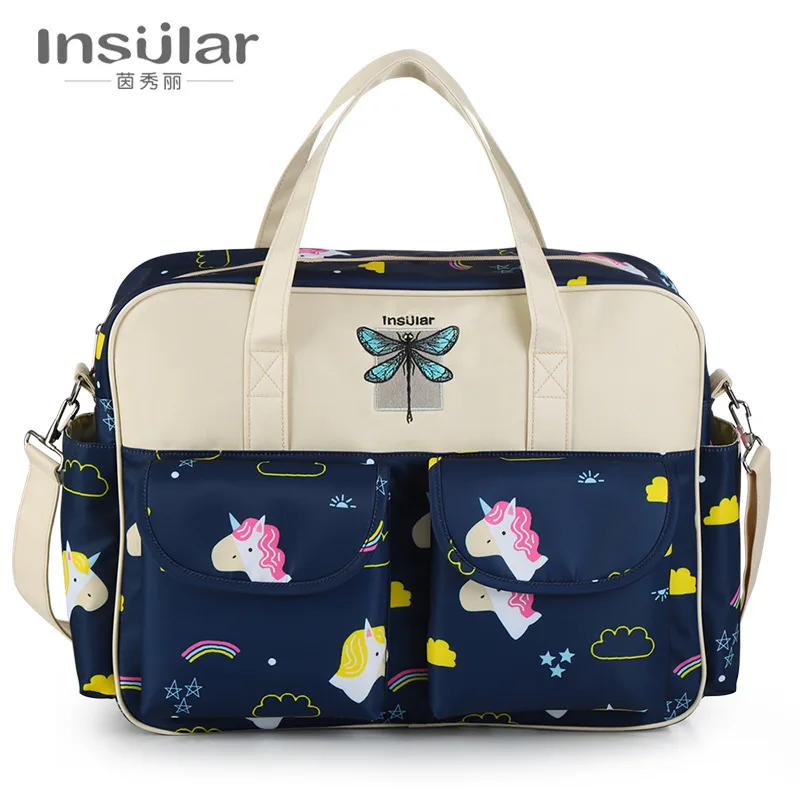 Bolso de pañales impermeable nailon gran capacidad cruzado - imagen 5