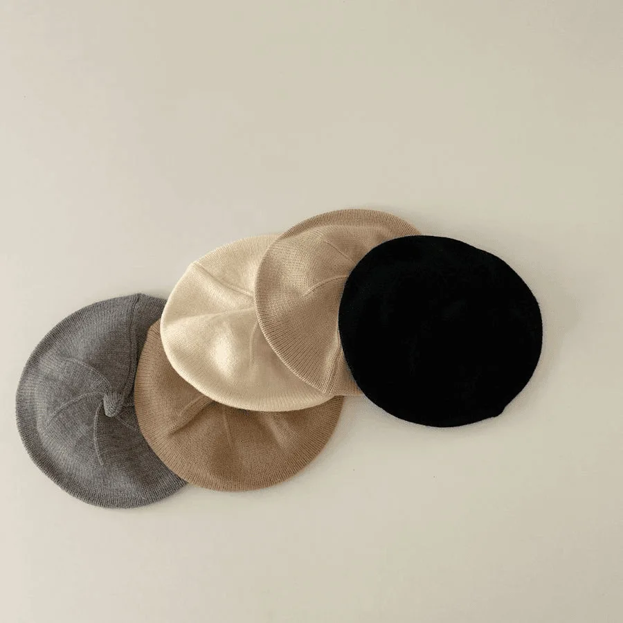Boina tejida para bebé, niño y niña – estilo coreano primavera-otoño - imagen 2