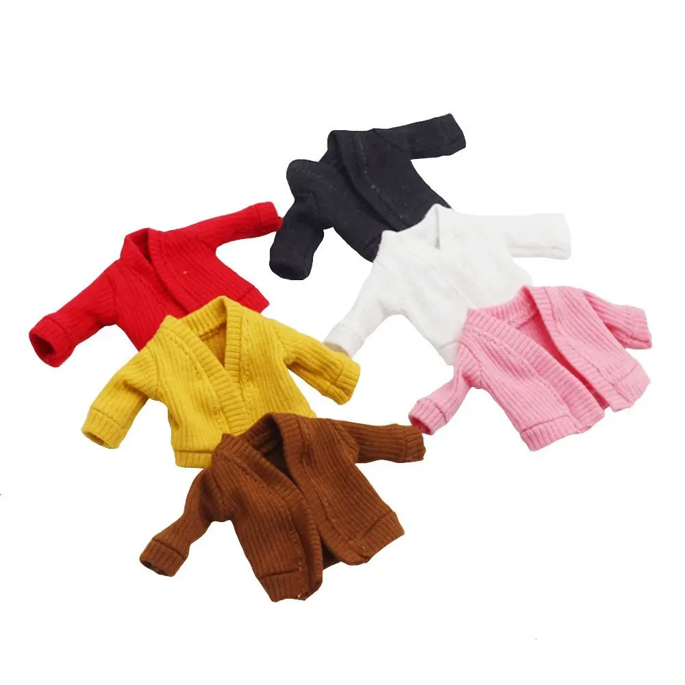 Jersey de punto caramelo artesanal para muñeca de niña - imagen 2
