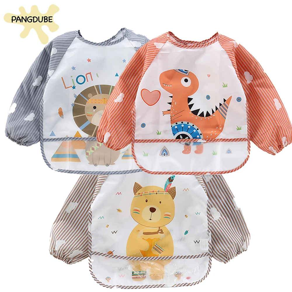 PANGDUBE Bata impermeable niños mono manga larga con bolsillo - imagen 2