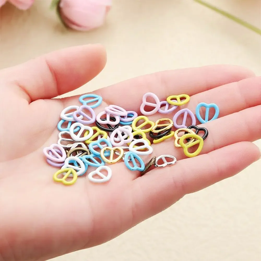 Hebilla corazón metálica mini para muñecas y accesorios infantiles - imagen 3